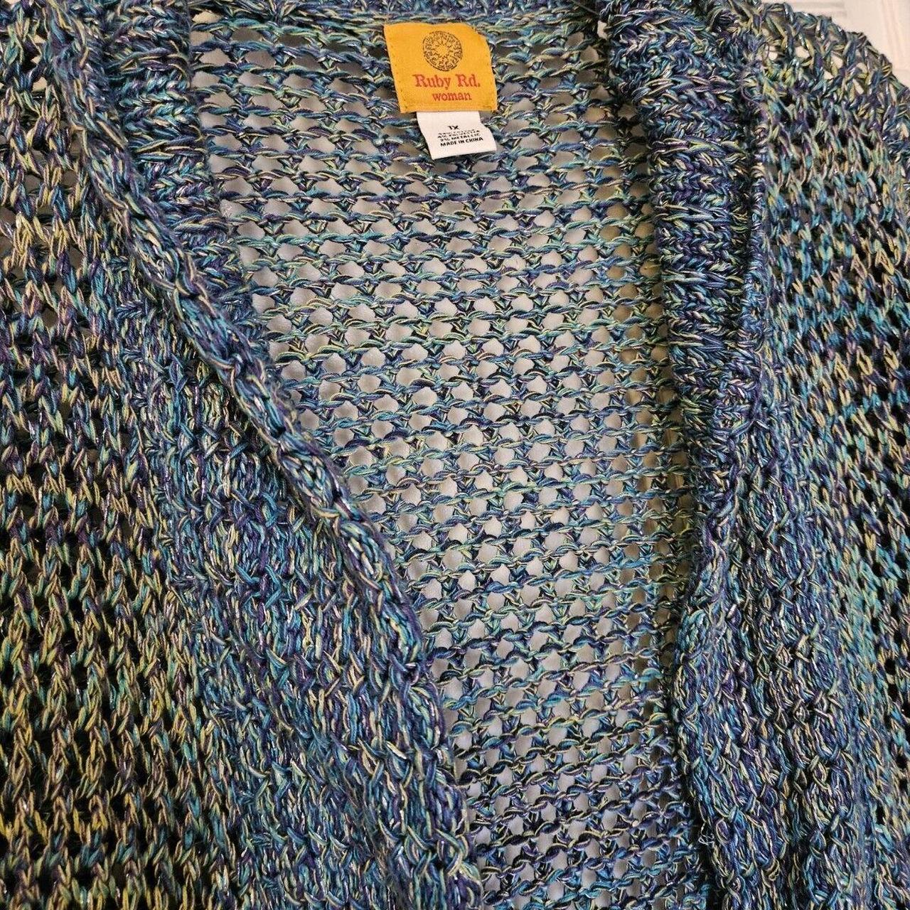 Ruby Rd. Women's Cardigan - Blue - XL – Ruby Rd S… - image 2