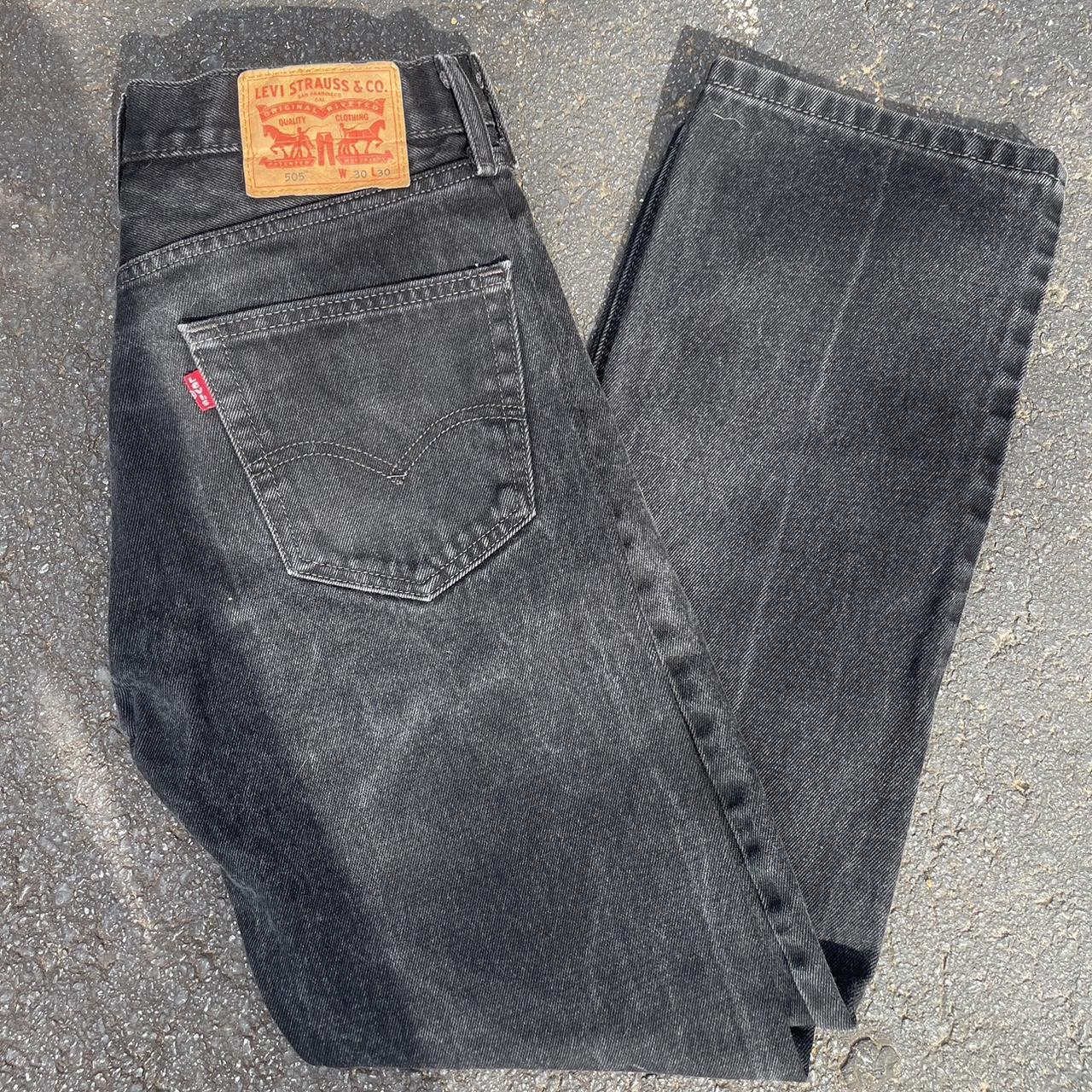 Levi's Men's Black and Grey Jeans | Depop