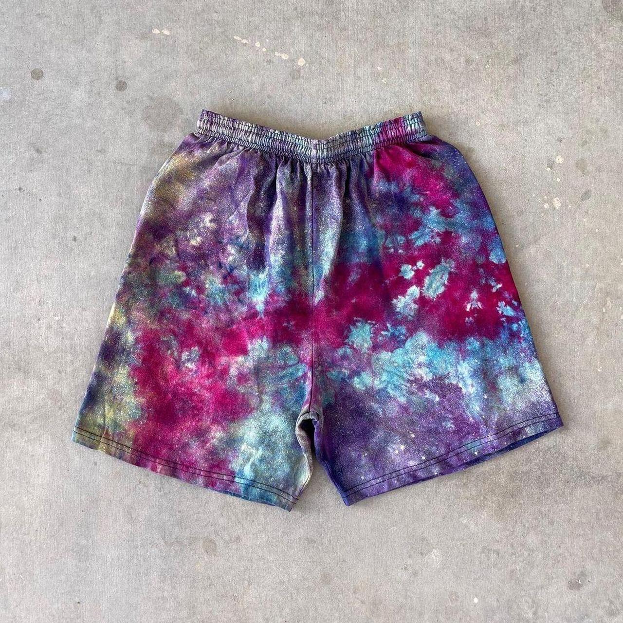 Women's champion tie dye hot sale shorts