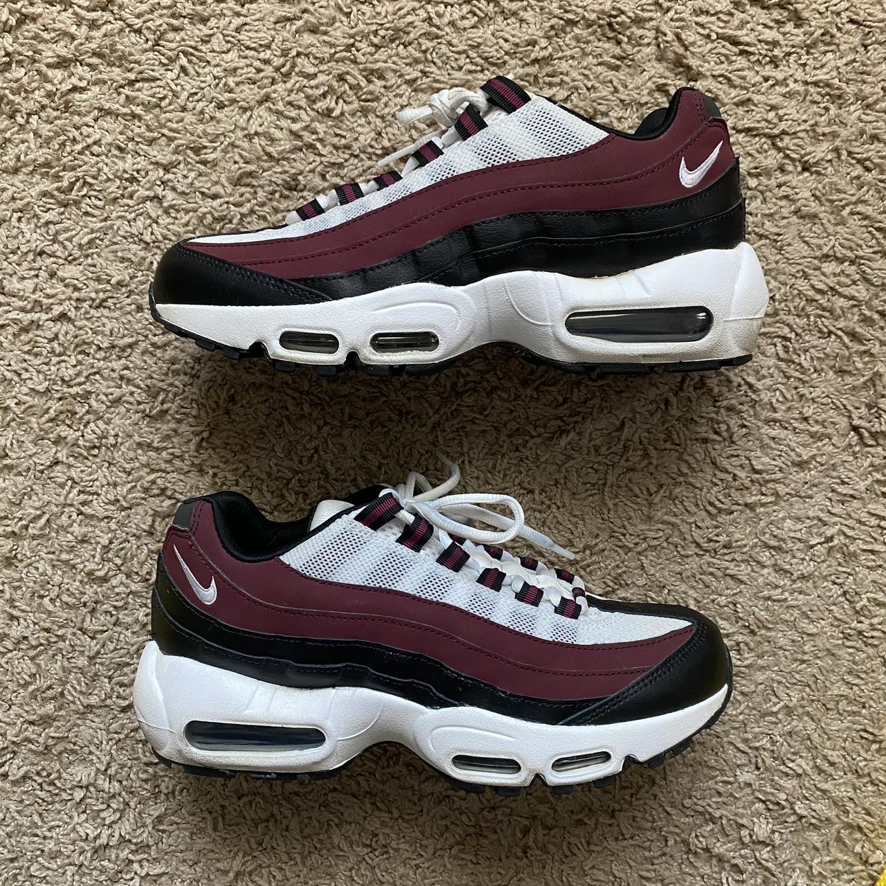 Burgundy 95 clearance air max