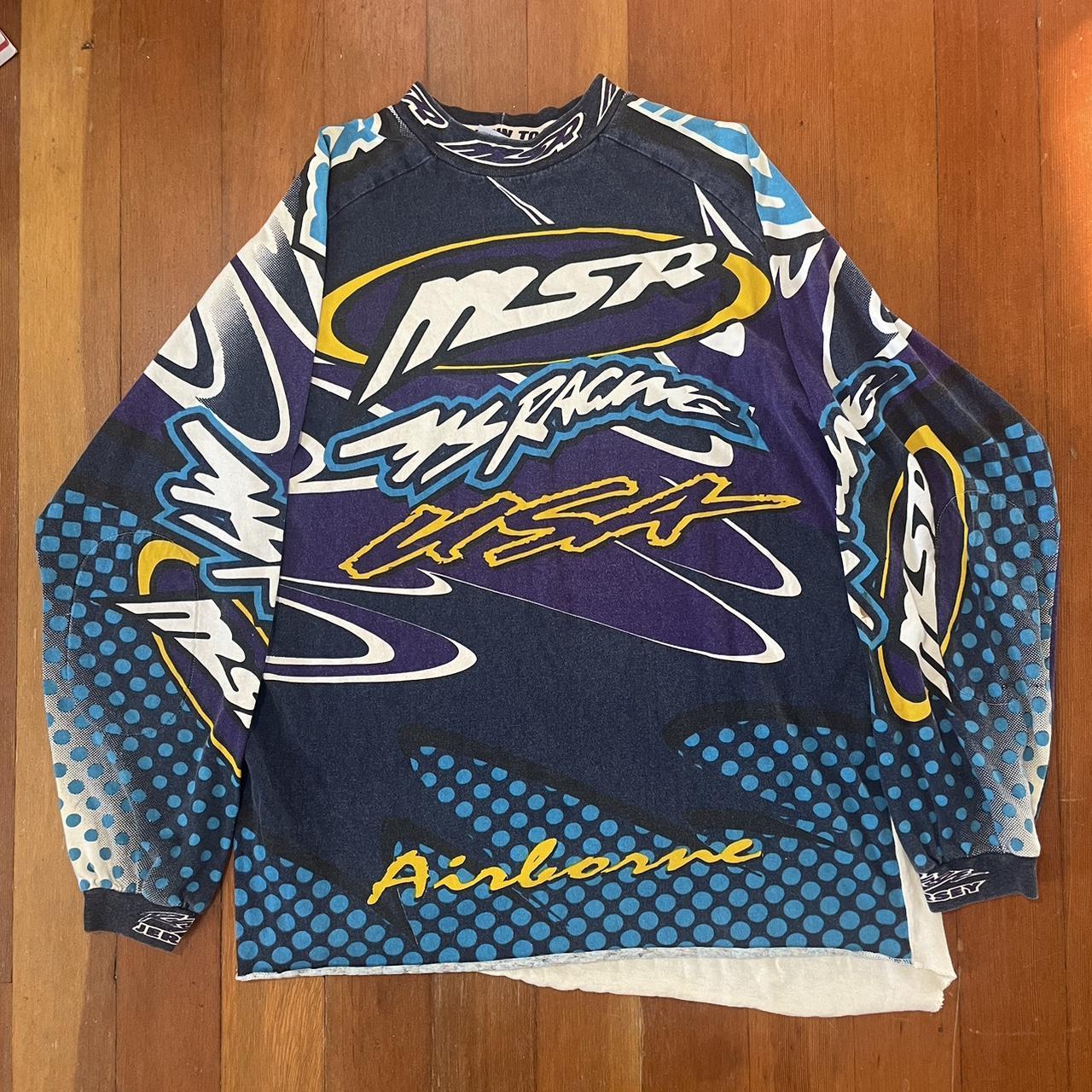 Vintage MSR racing long sleeve shirt signed two... - Depop