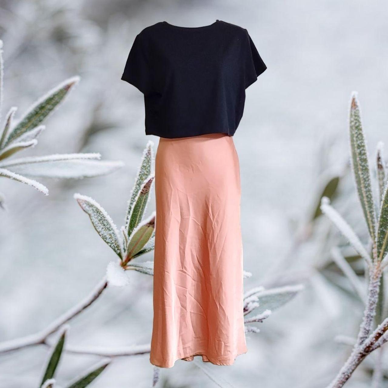 Forever 21 pink midi skirt hotsell