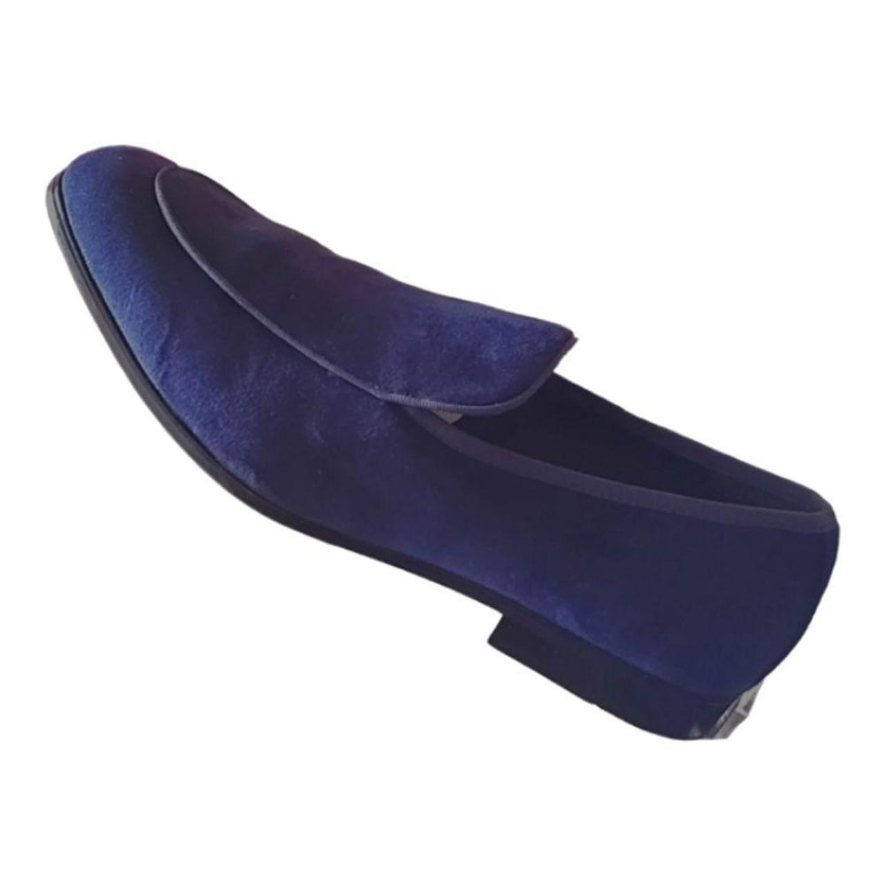 Alfani Men's Asher Velvet Driver Slip-On Loafer Navy... - Depop