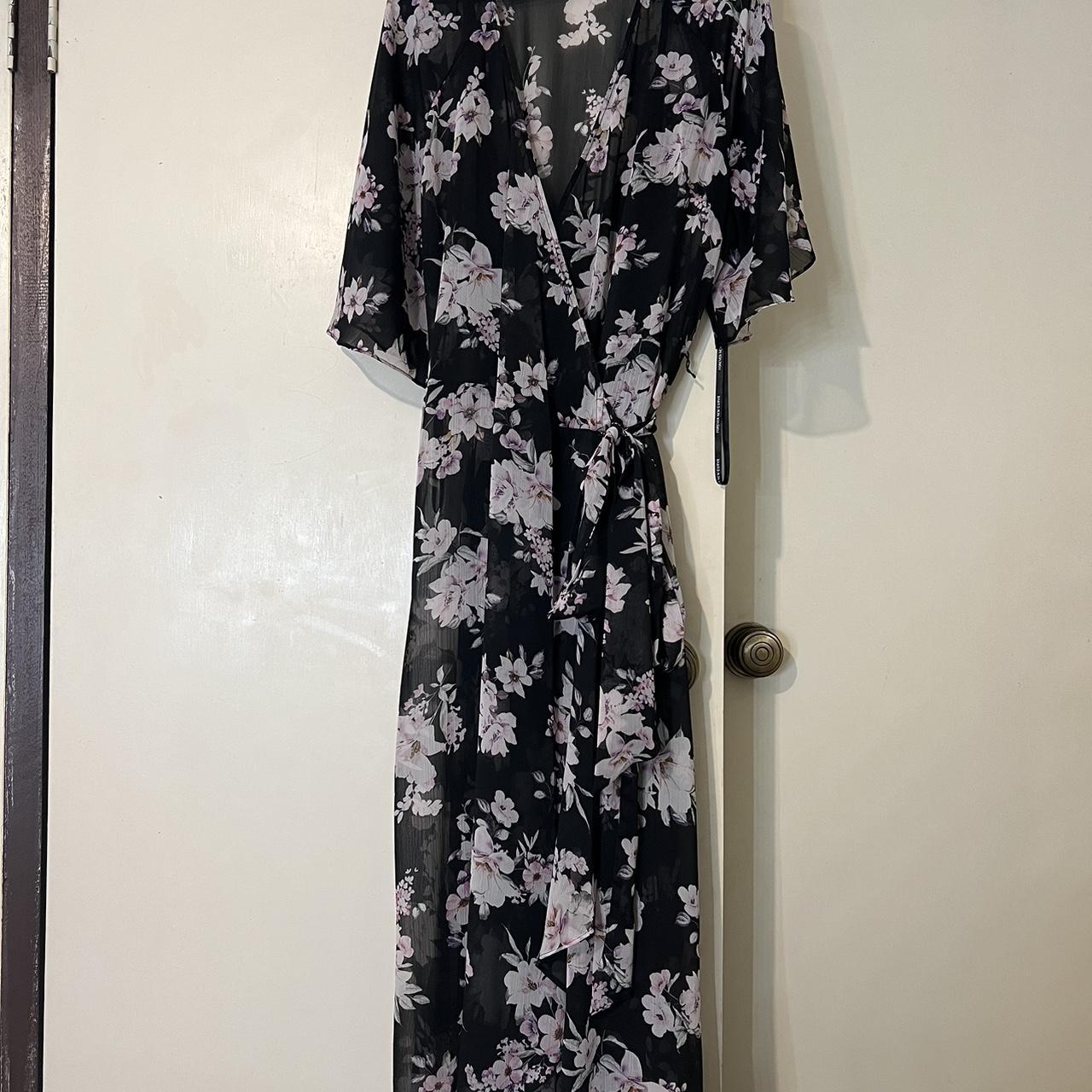 Forever new curve floral long wrap dress size 20... Depop
