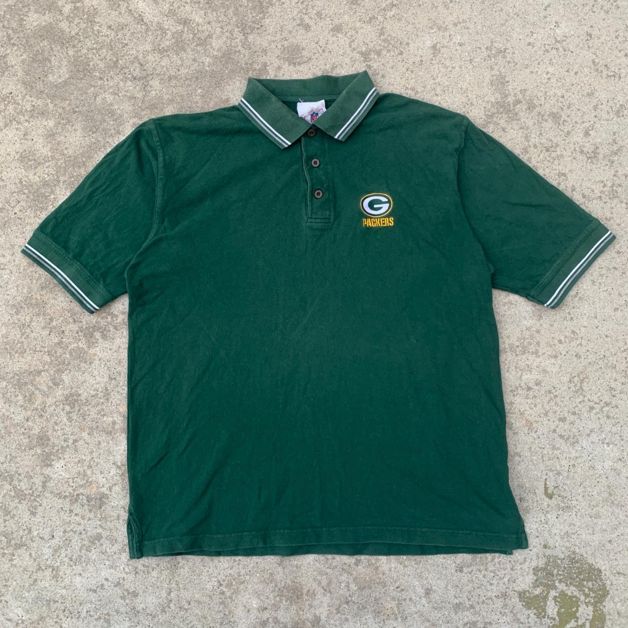 Vintage Green Bay Packers NFL Football polo shirt. - Depop