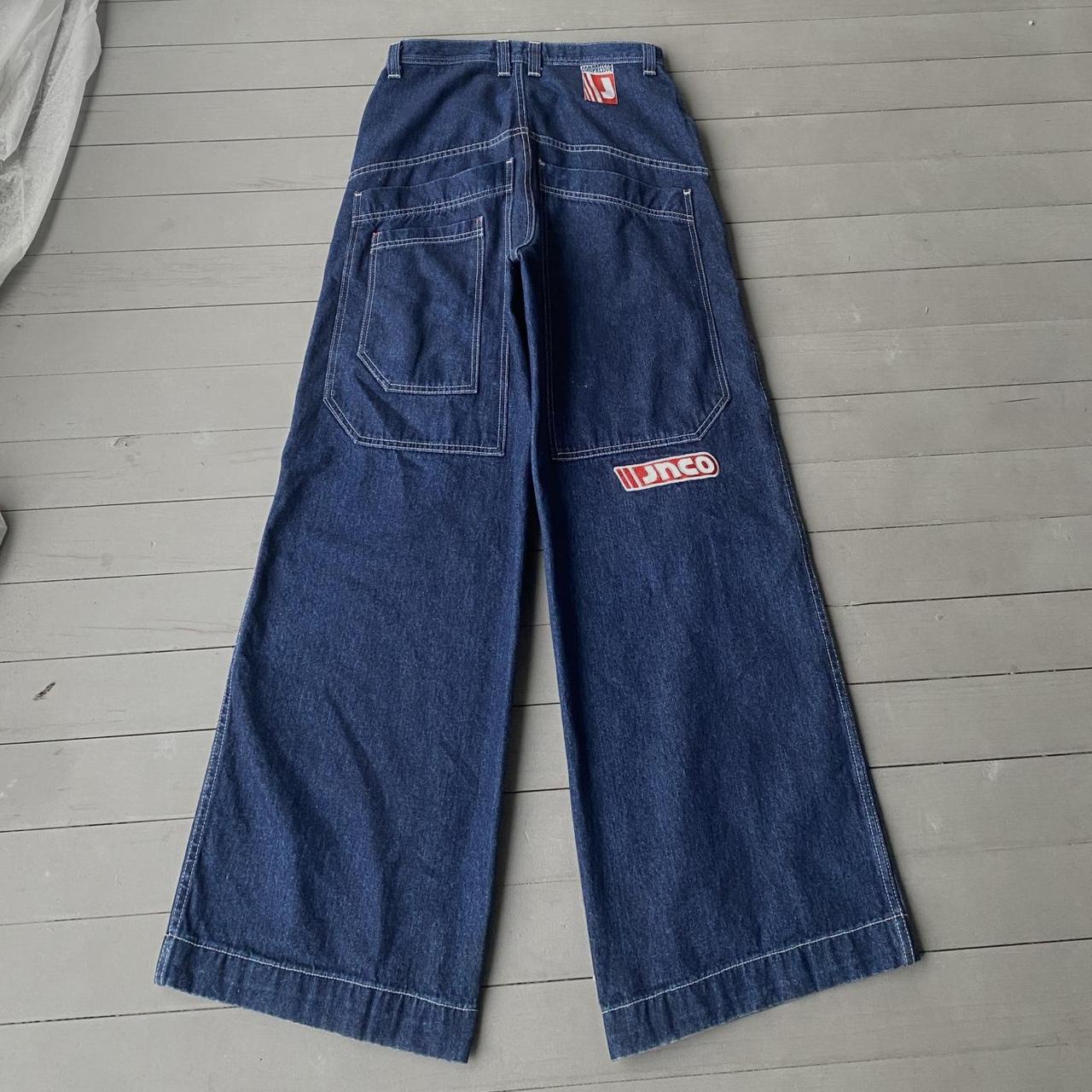 Vintage grunge big pocket JNCO JEANS compressors... - Depop