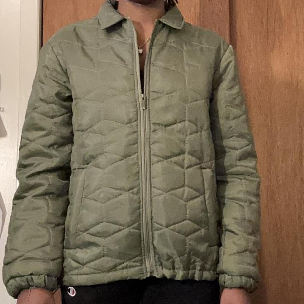 Native Youth Men's Khaki and Green Jacket (2)