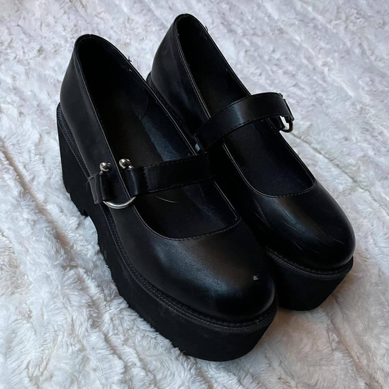 black platform Mary janes super cute but im just... - Depop