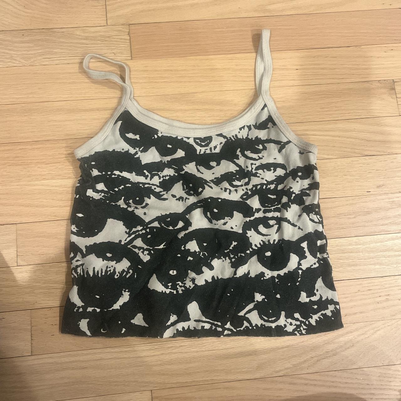 Brandy Melville eye tank top Rarely worn Not on... Depop
