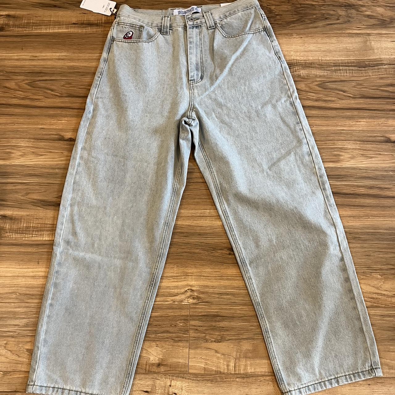 polar big boy jeans in light blue, size L, new and...