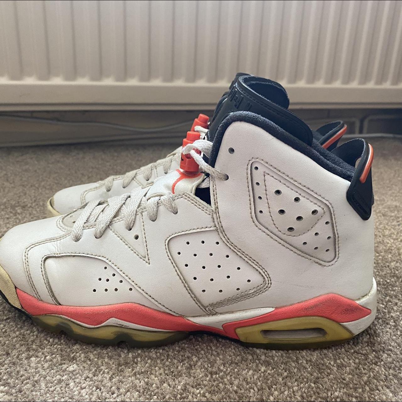 靴 Air Jordan 6 Retro White/InfraRed Jordan 6 Retro Low Golf White Infrared Men's - DV1376-106 - US
