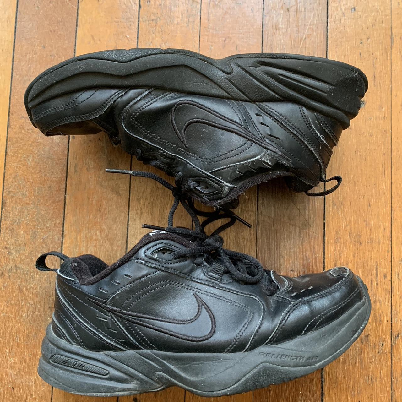 Black Chunky Nike Air Monarch. Barely worn, chunky... - Depop