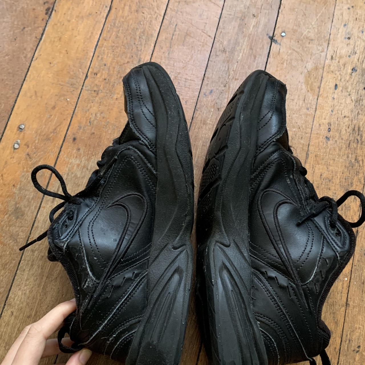 Black Chunky Nike Air Monarch. Barely worn, chunky... - Depop