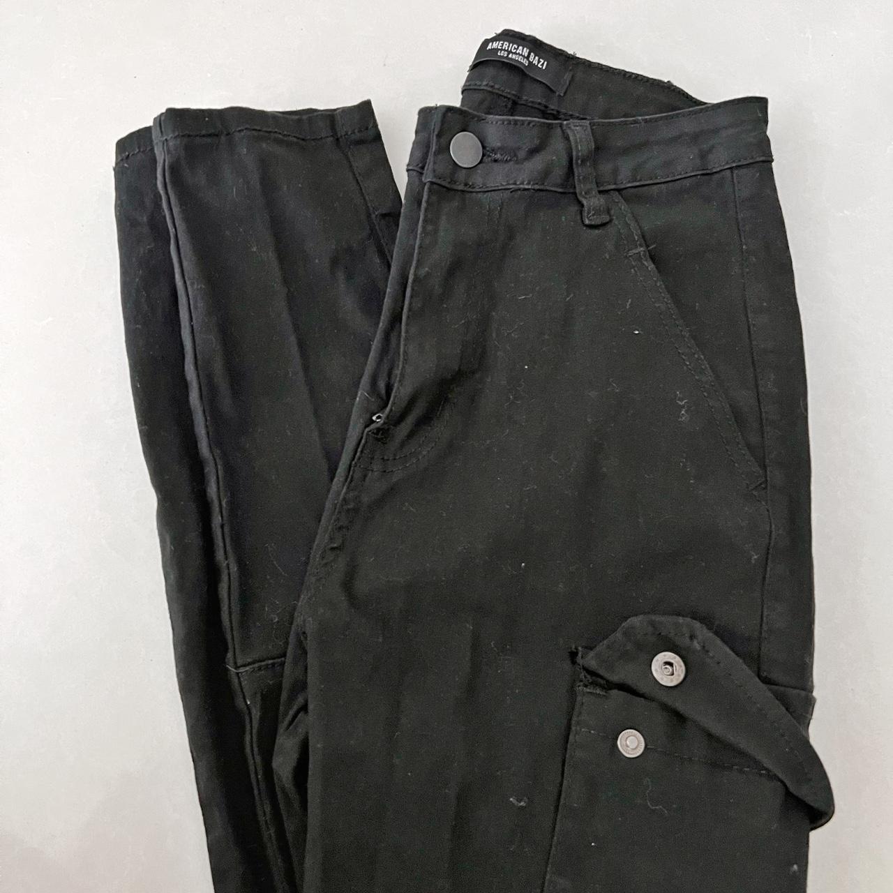 American Bazi Los Angeles Black Cargo Utility... - Depop