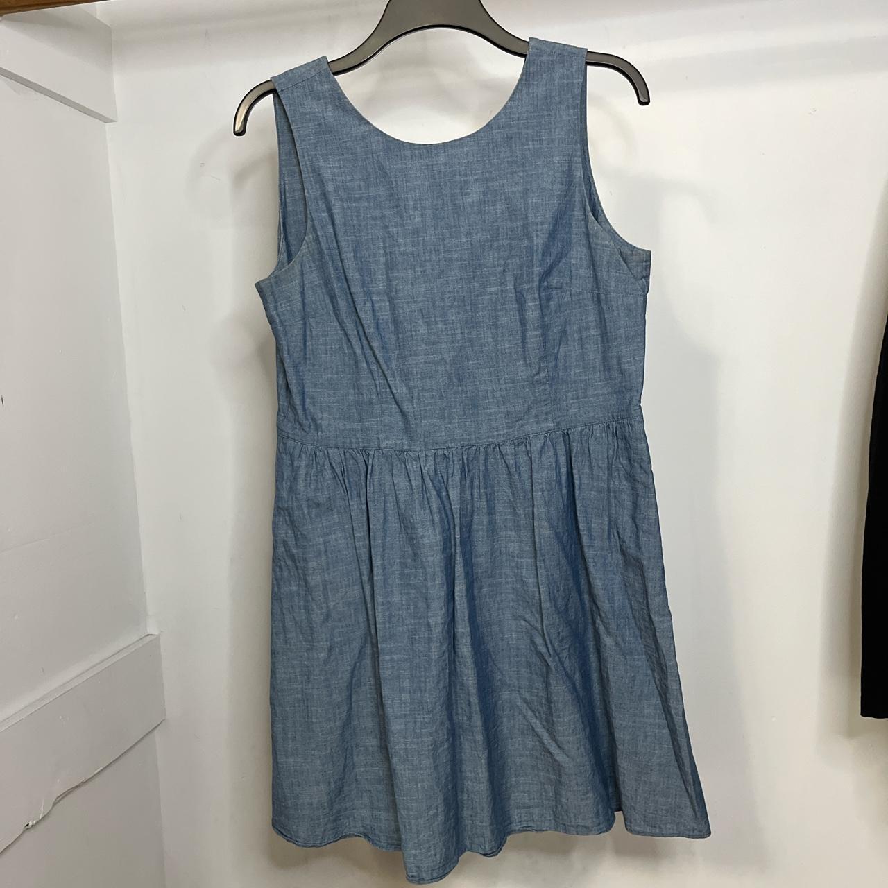 Oasis denim dress mid length with cutout back - Depop