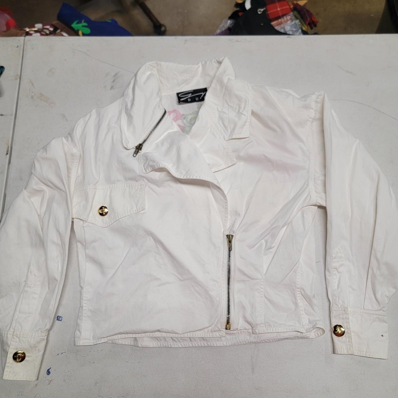 Source Unknown Women's Coat - White/Multi - M – B… - image 4