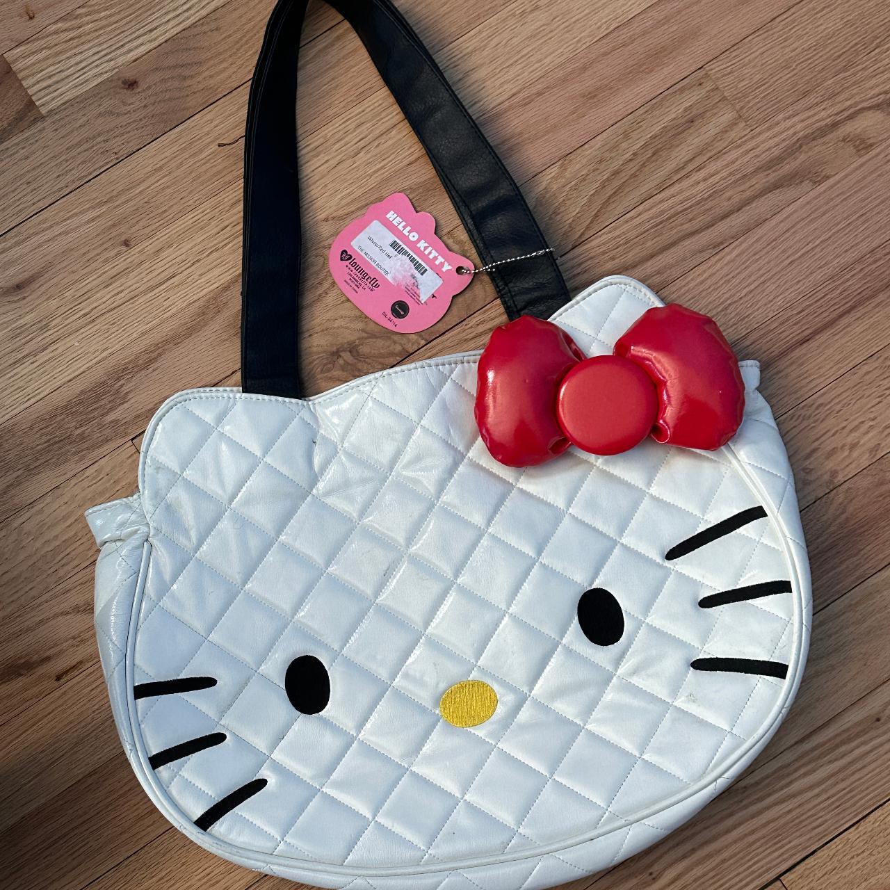 Loungefly Hello Kitty Quilted Face Tote Bag high quality