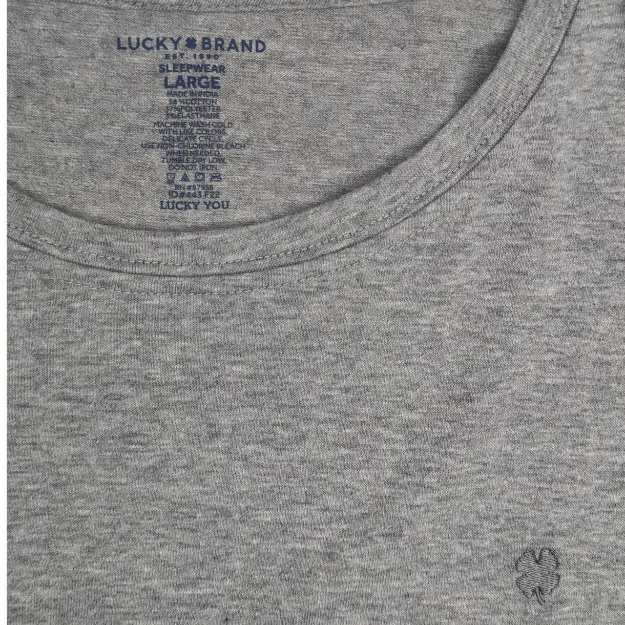 NWT Lucky Brand Long Sleeve Mens T Shirt Stretch... - Depop