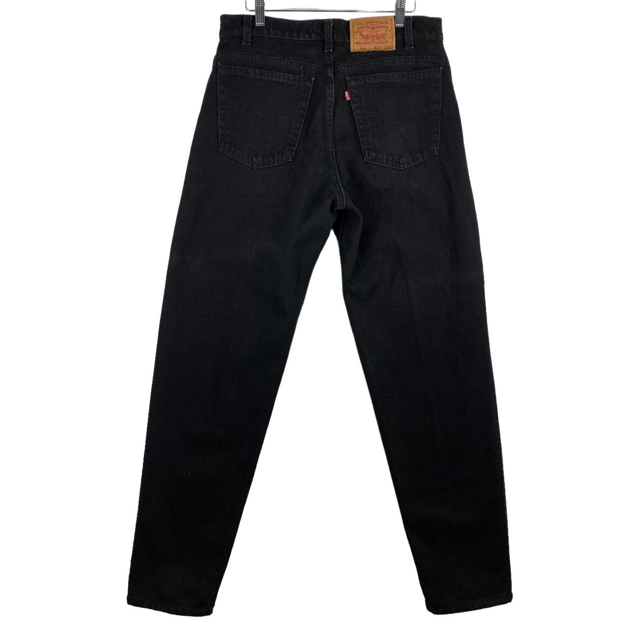Vintage Levis 550 Jeans 80's Black USA Made Tapered... - Depop