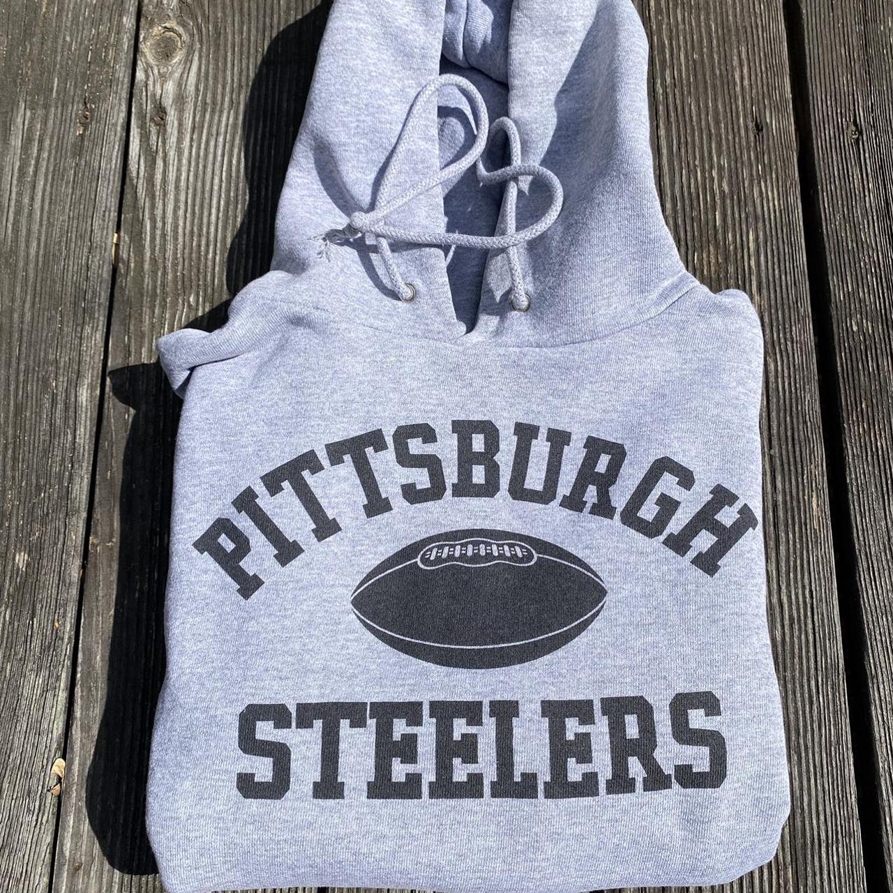 Vintage Reebok Pittsburgh Steelers hoodie Size - Depop