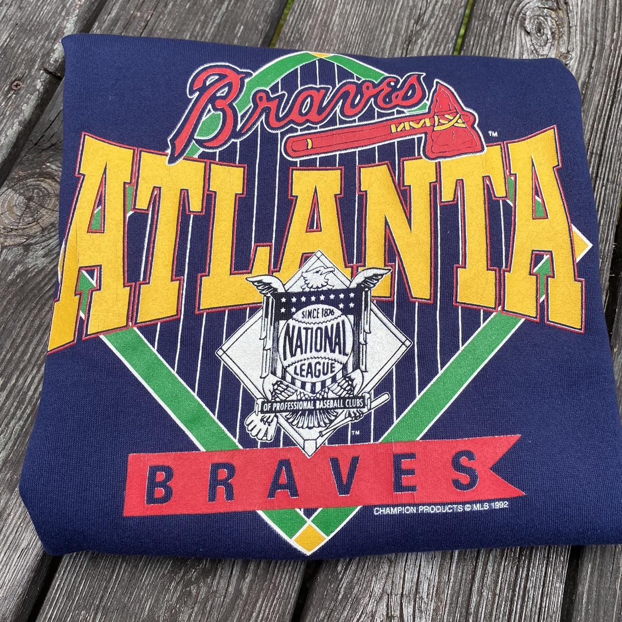 Vintage Atlanta Braves Baseball Logo 1876 Hoodie