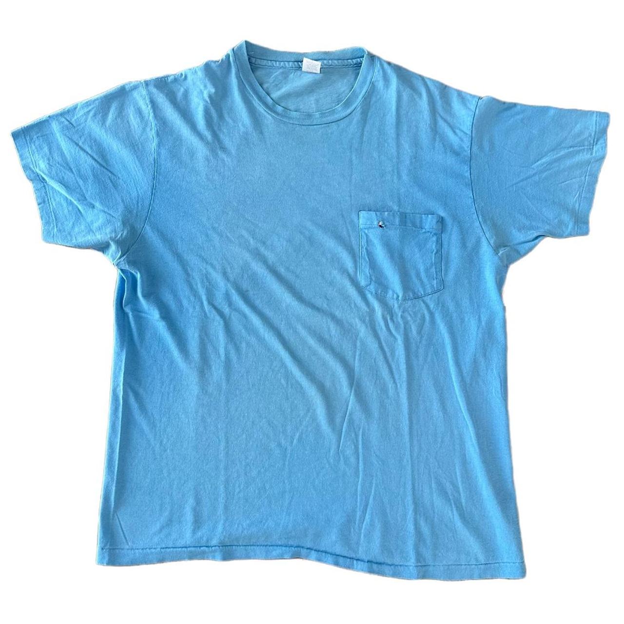 Hanes Men's T-Shirt - Blue - L