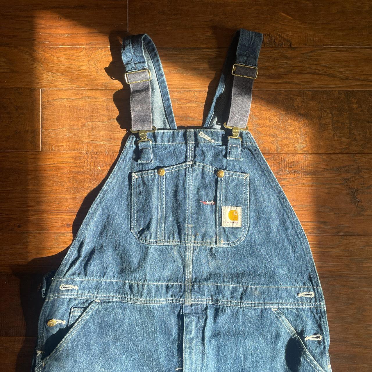 Vintage denim carhartt overalls , In amazing...