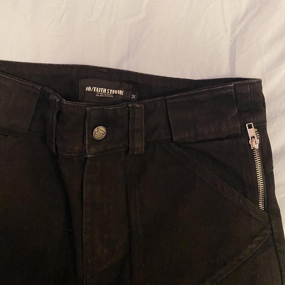 No/Faith Studios - RARE Basic Flared Denim Black... - Depop