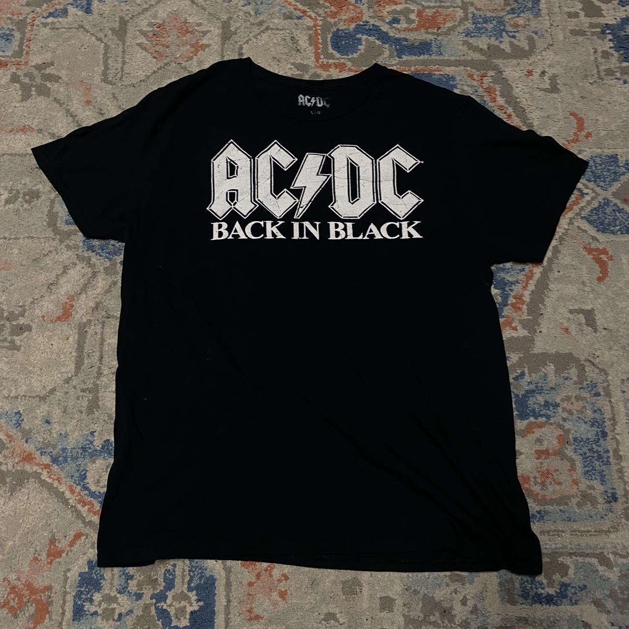 ac dc back in black shirt