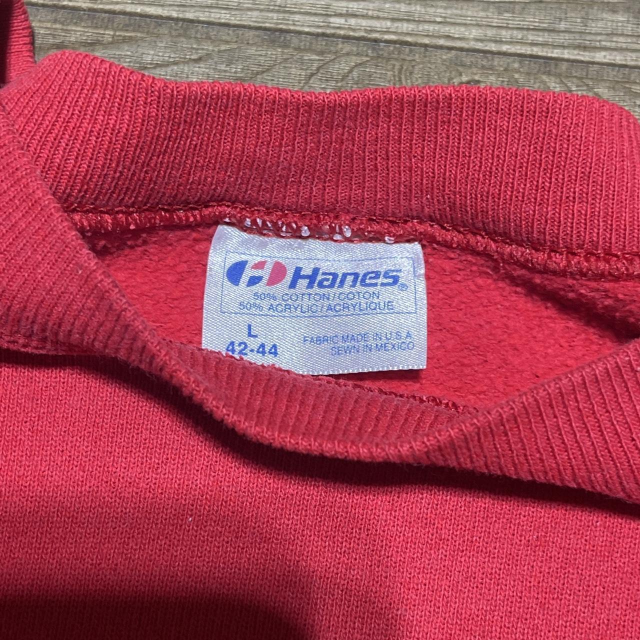 Hanes Men's Red Sweatshirt Depop
