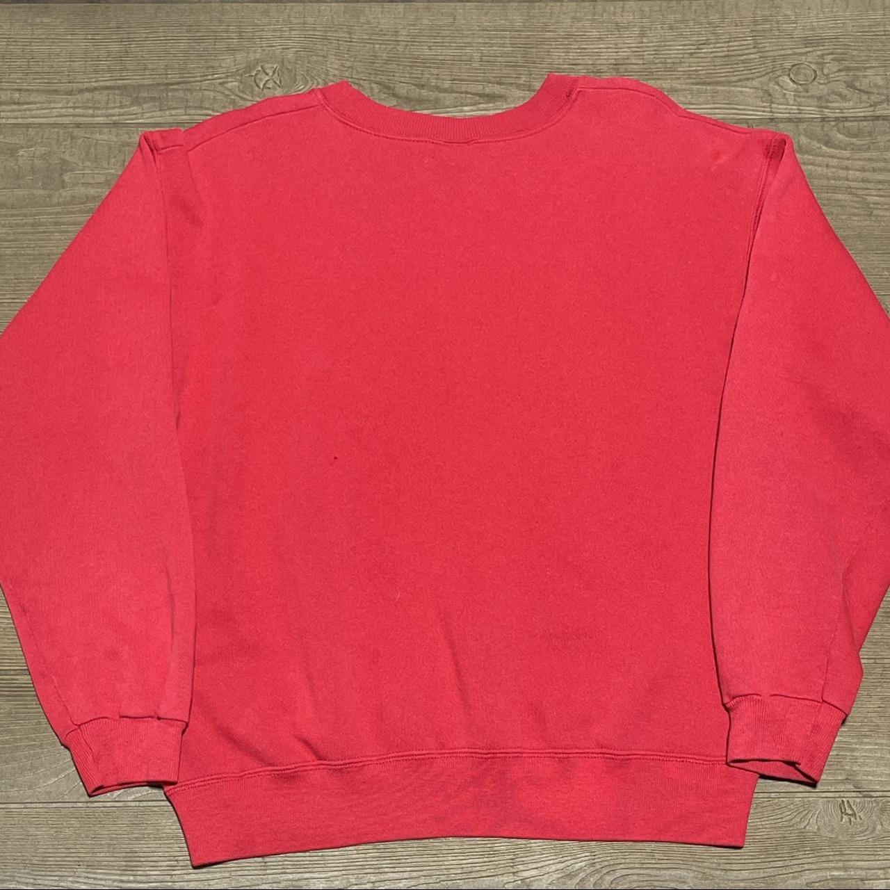 Hanes Men's Red Sweatshirt Depop
