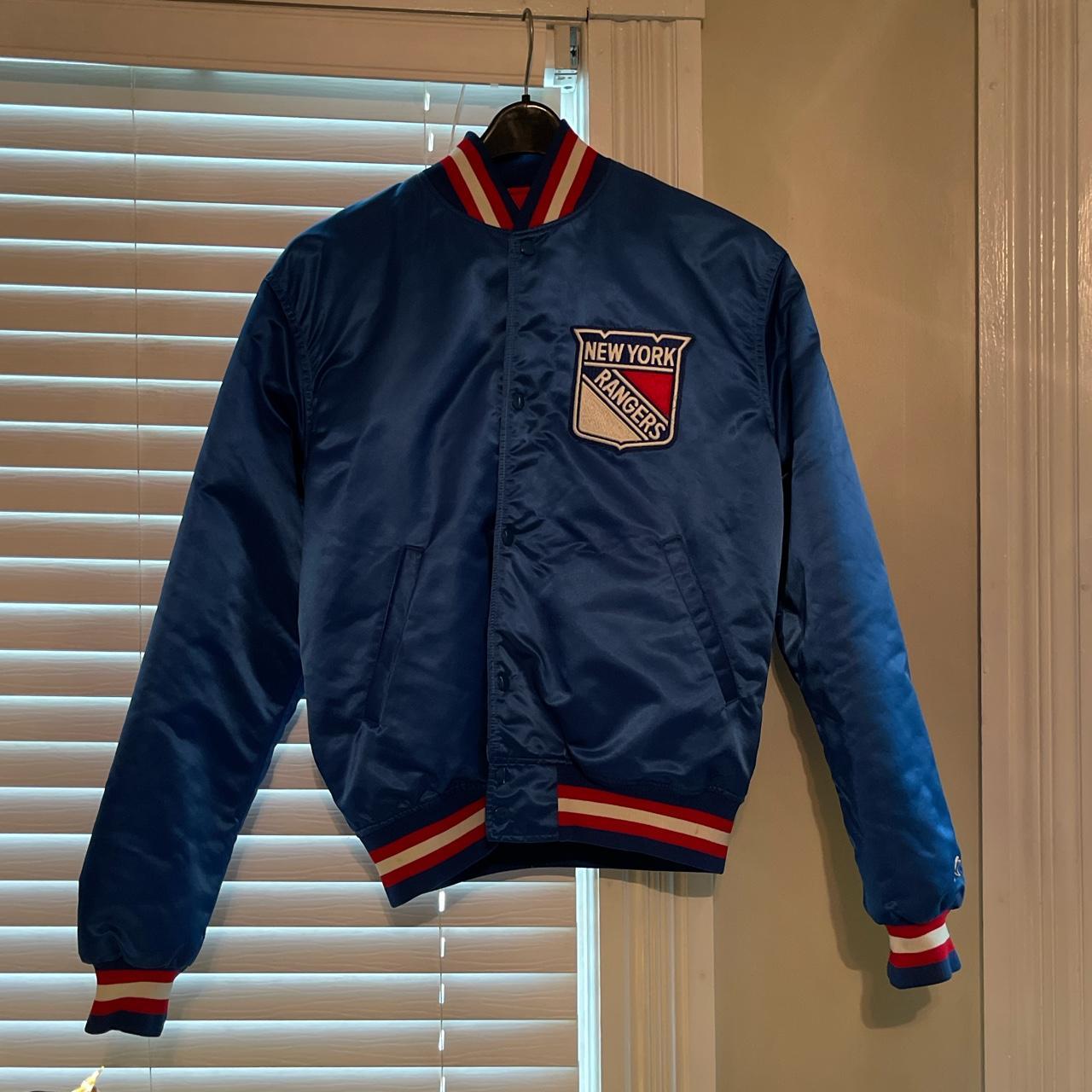 Official 1980s Vintage NY Rangers Starter Bomber
