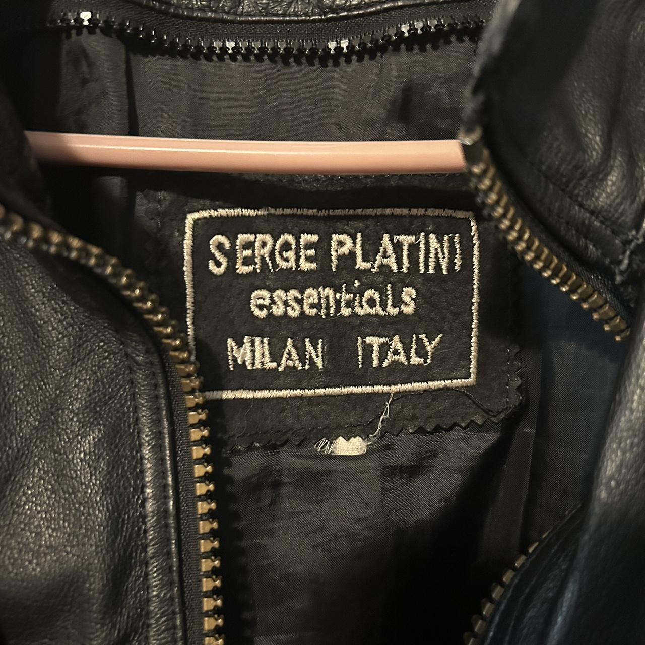 Vintage 1990s Serge buy Platini Leather Jacket