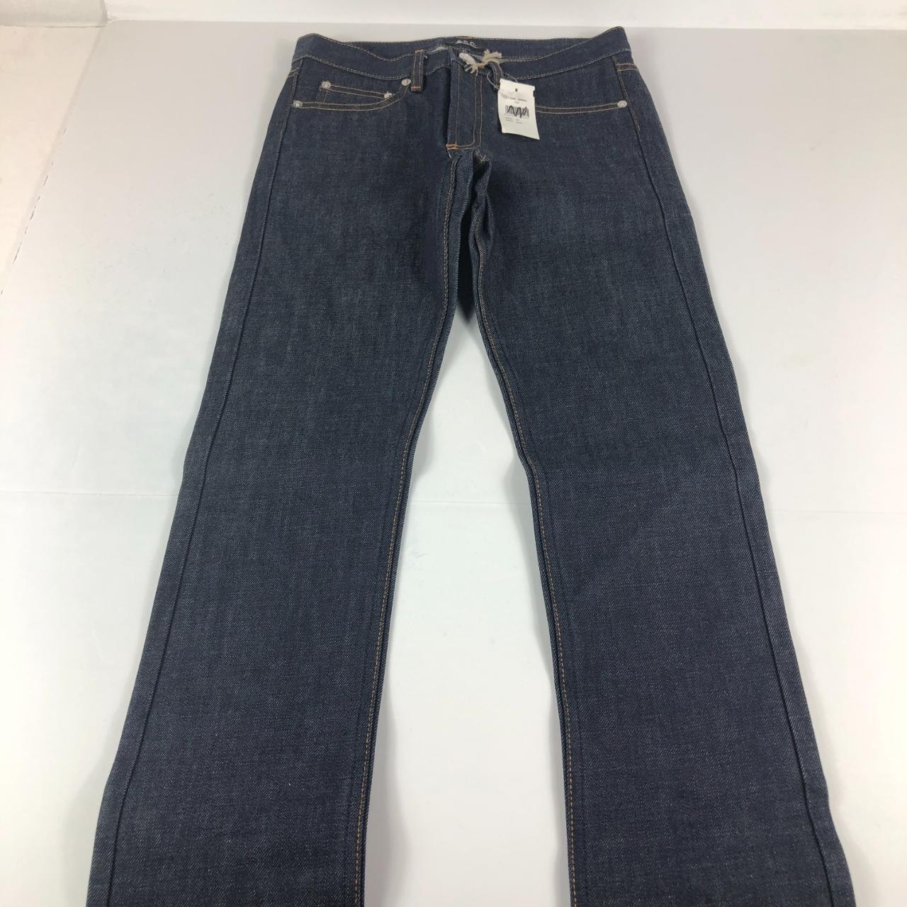 APC Jeans Men's 27 New Cure H Jean Tres Etroit Dark... Depop