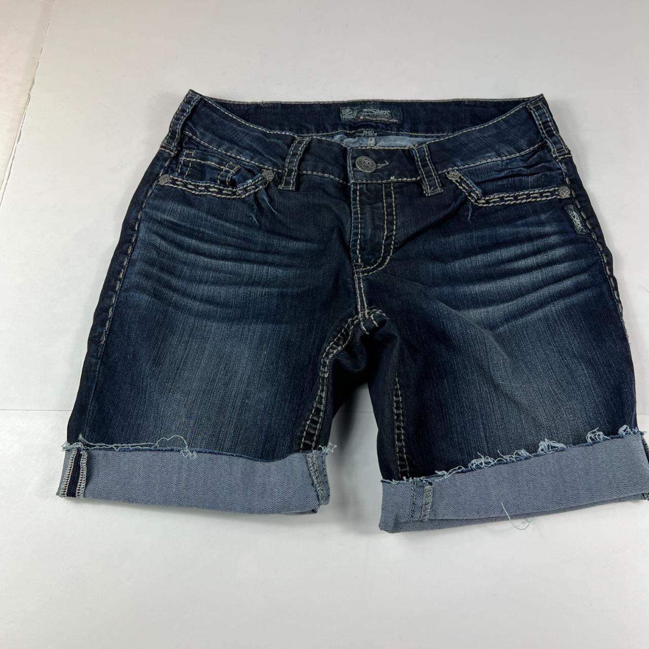 Silver cheap brand shorts