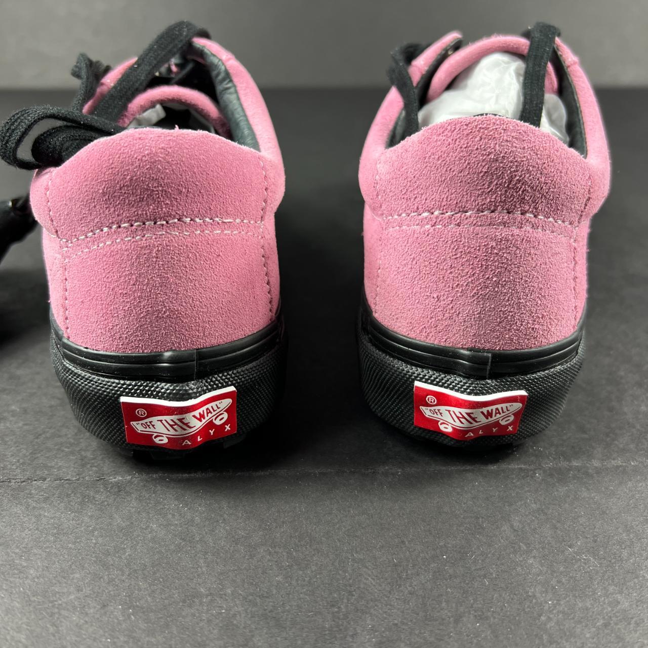 Pink vans with black 2024 sole