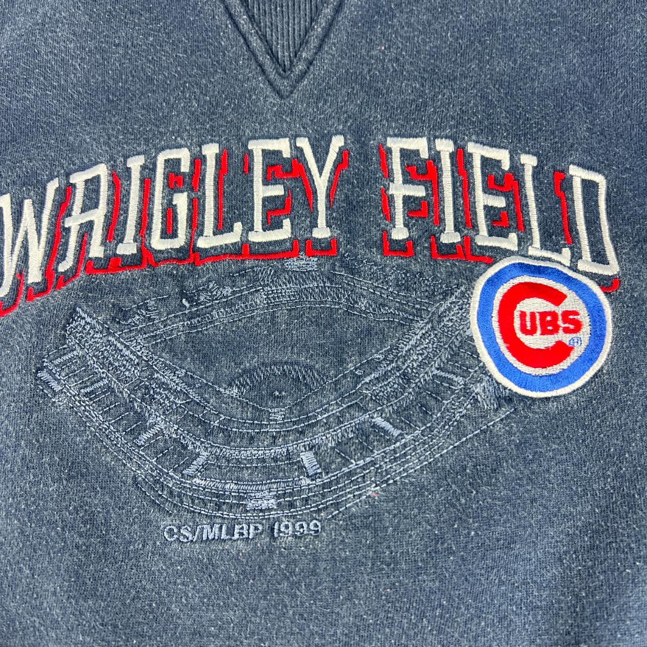 Vintage Wrigley Field Sweatshirt Adult Large Grey Pullover Chicago Cubs  Mens 90s