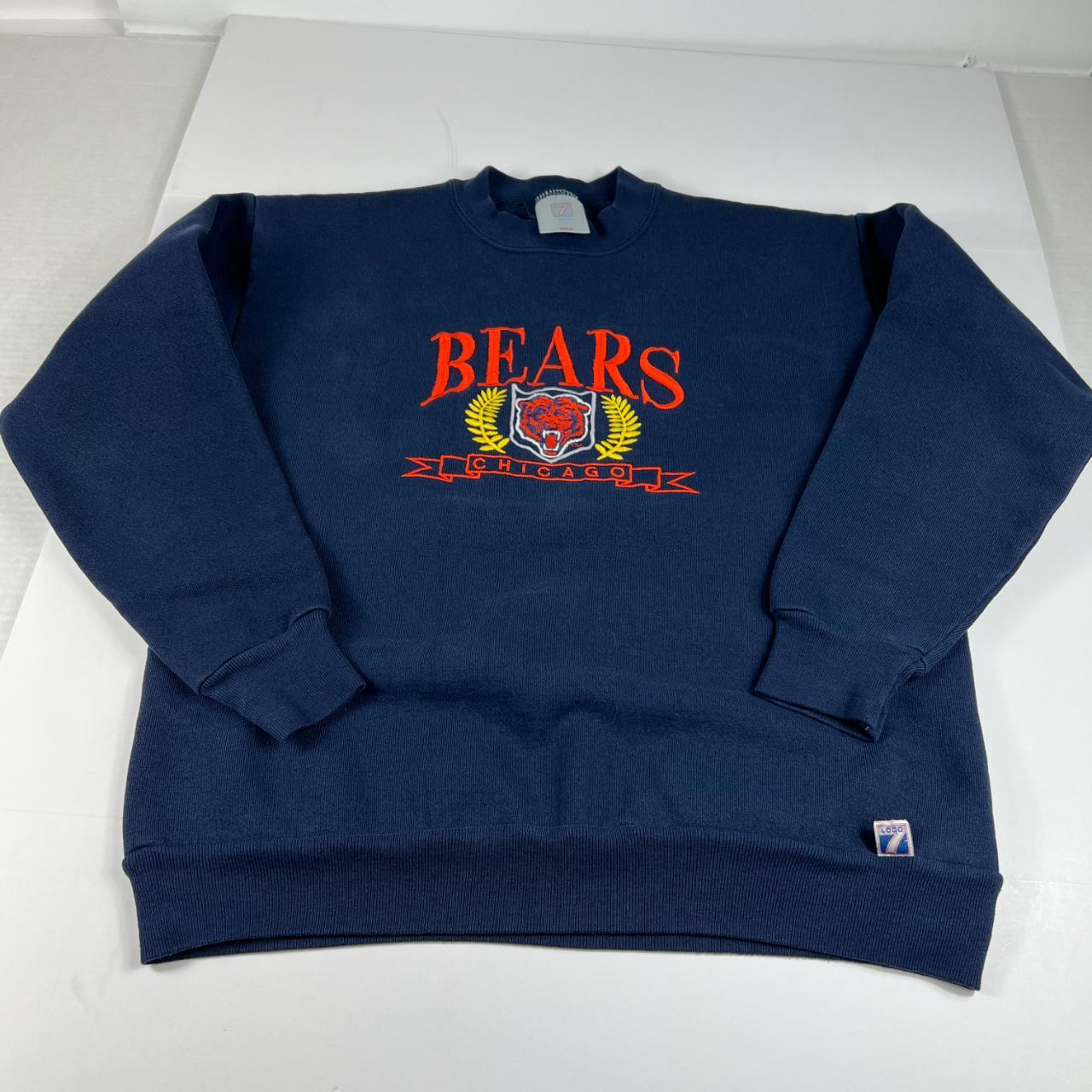 Vintage Chicago Bears NFL Logo 7 Pullover Sweatshirt 