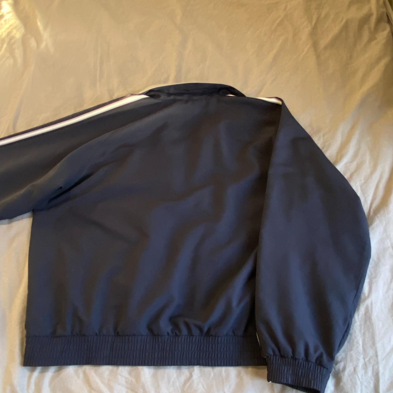 Rare Vintage Navy Champion Track Jacket Relaxed... - Depop