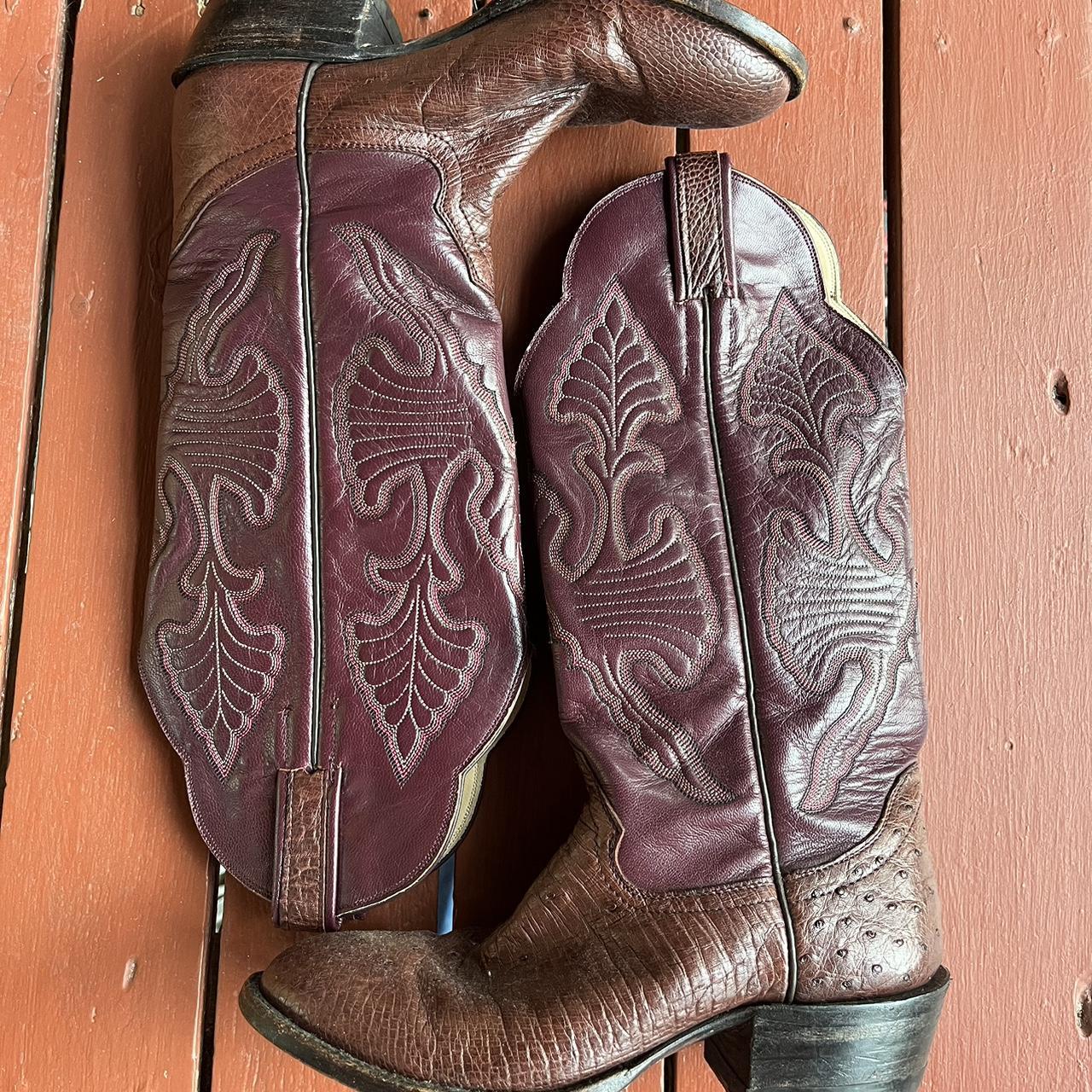 Genuine cowboy boots made in Texas USA Excellent... Depop