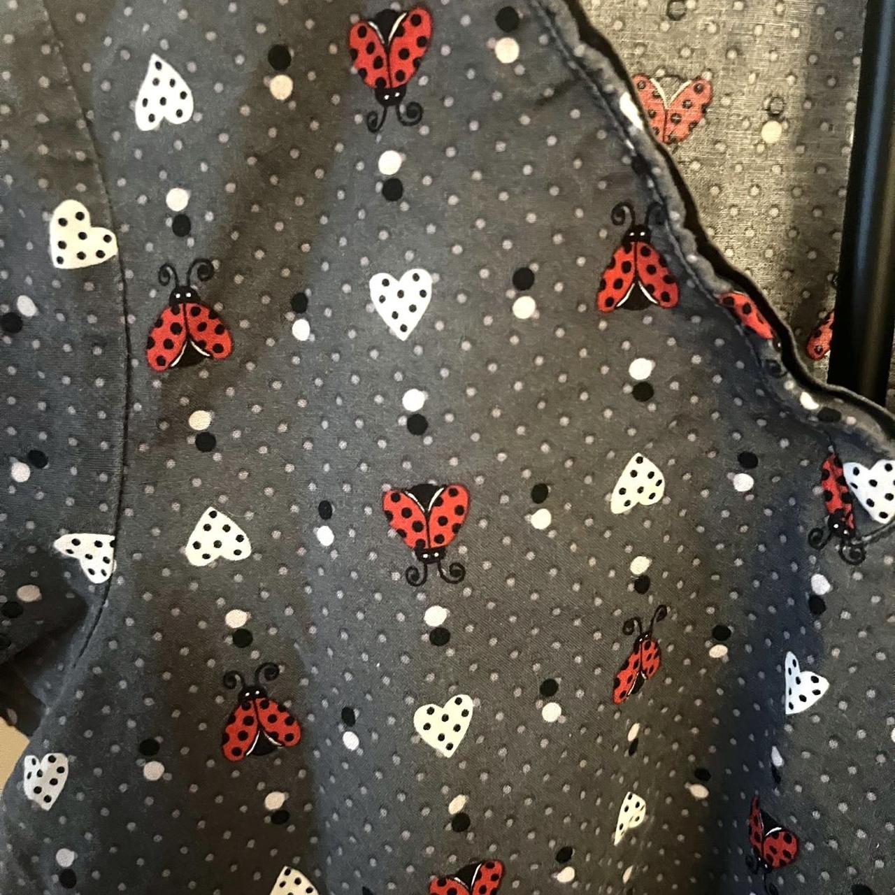 Women's Top - Grey/Multi - S – Grey and red Code … - image 4