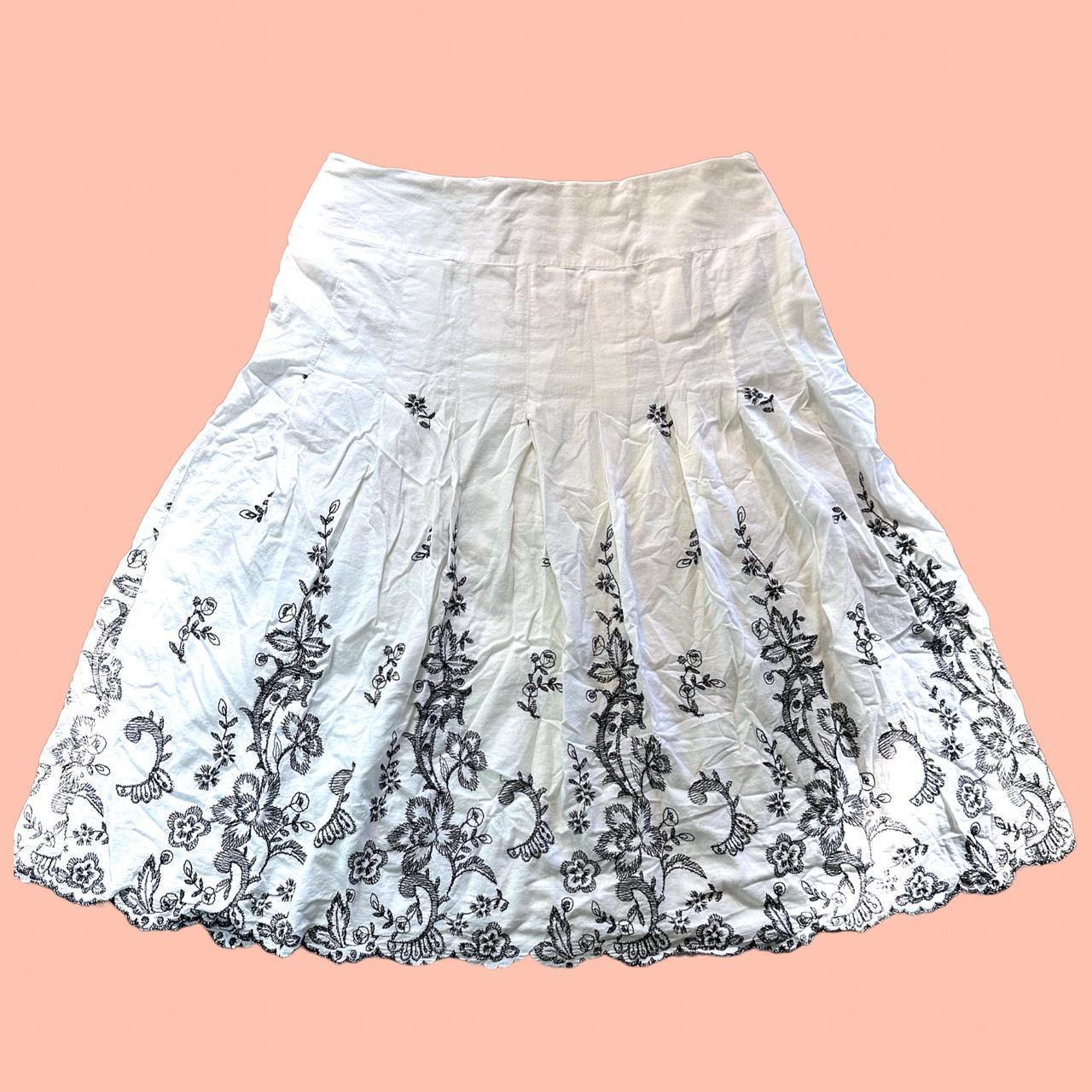 Dress barn white outlet skirt