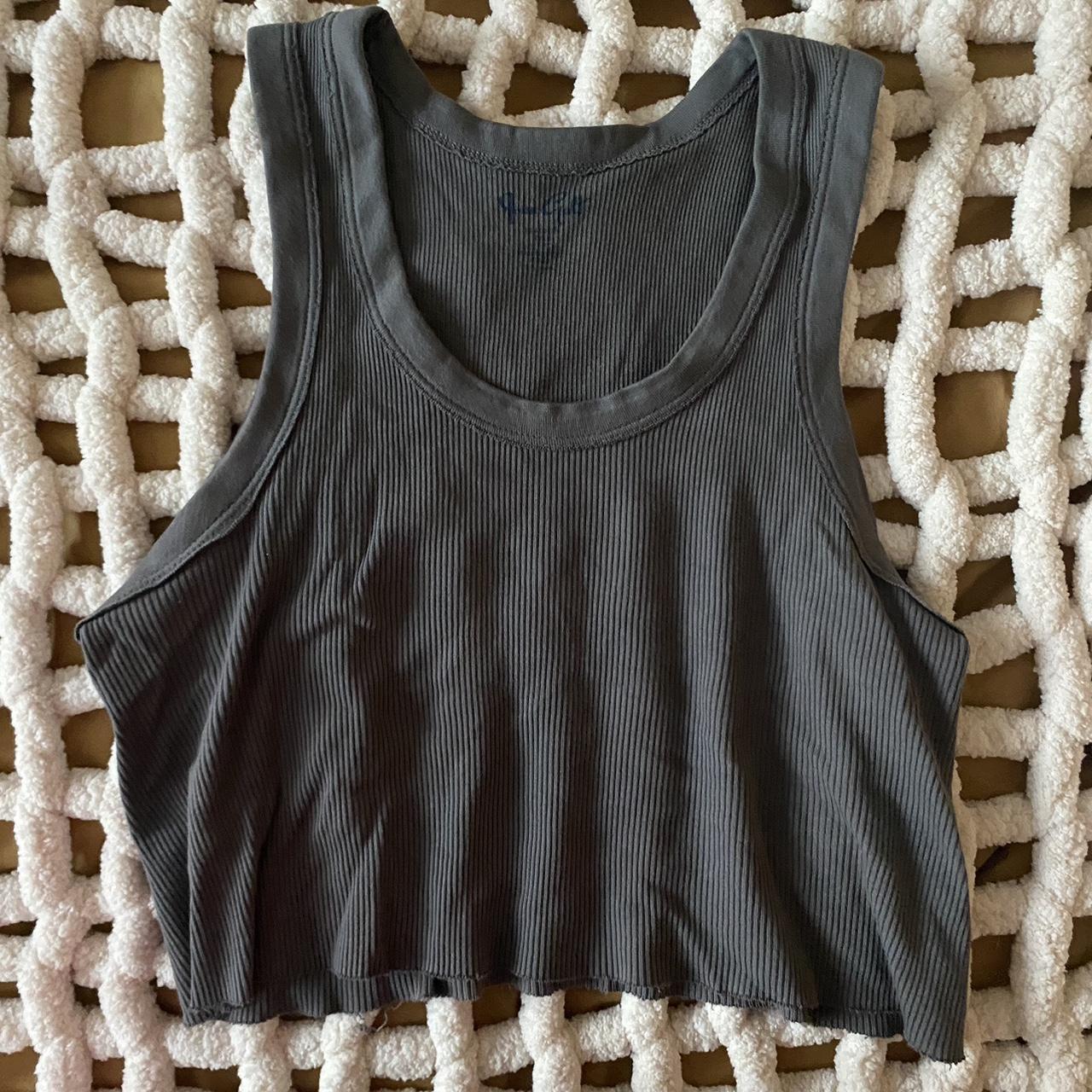 Dark Heather Grey Brandy Melville Connor Tank Depop