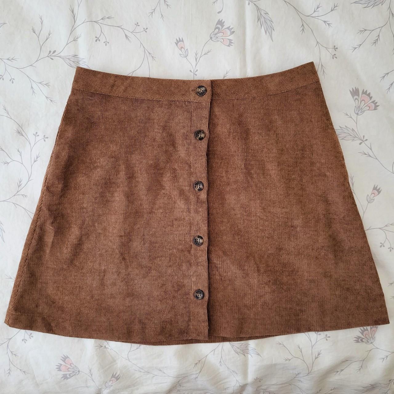 Ladies brown outlet corduroy skirt