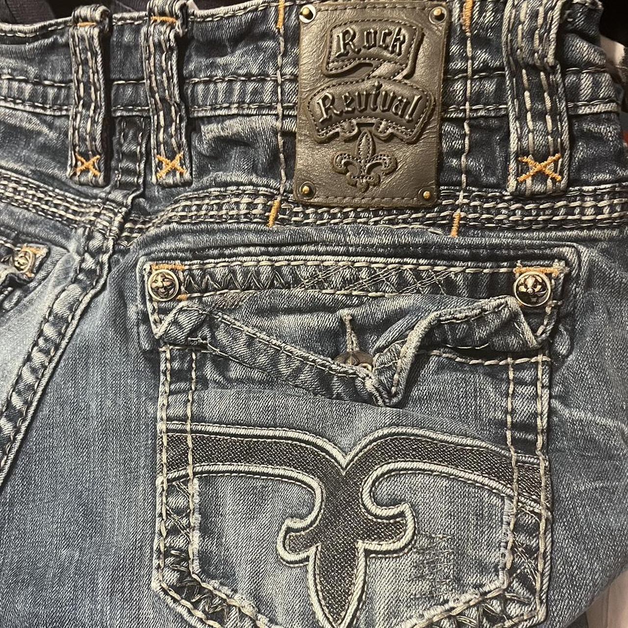 Rock Revival Dilly Slim Jeans in great condition - Depop