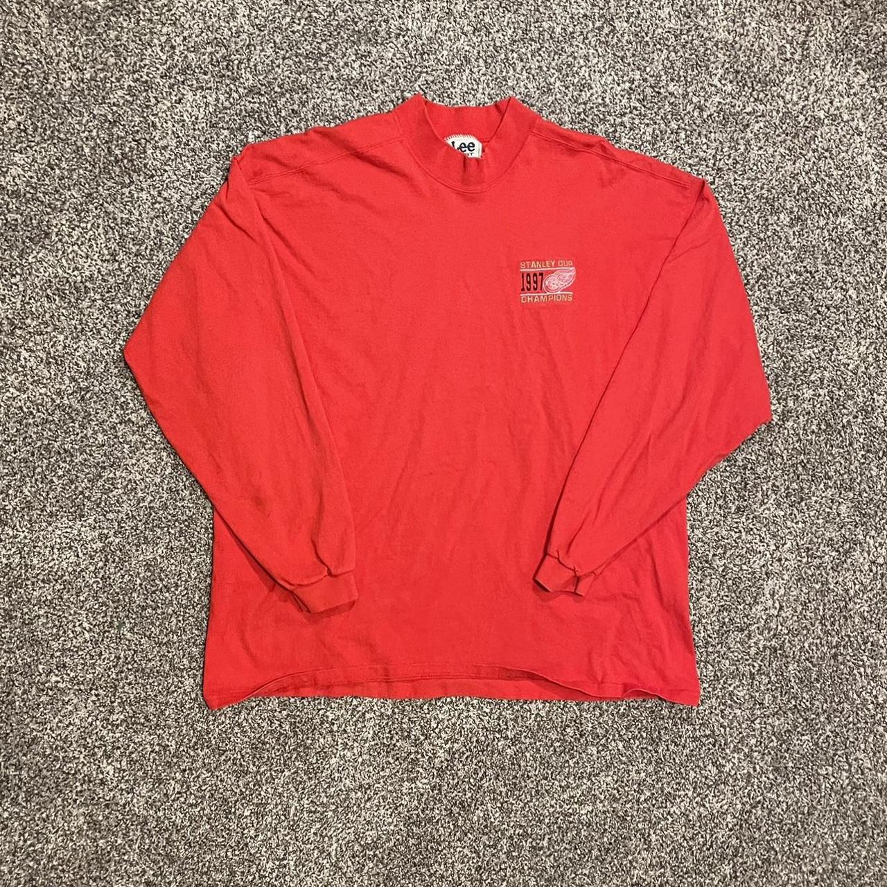 Men's Red and Gold Shirt | Depop