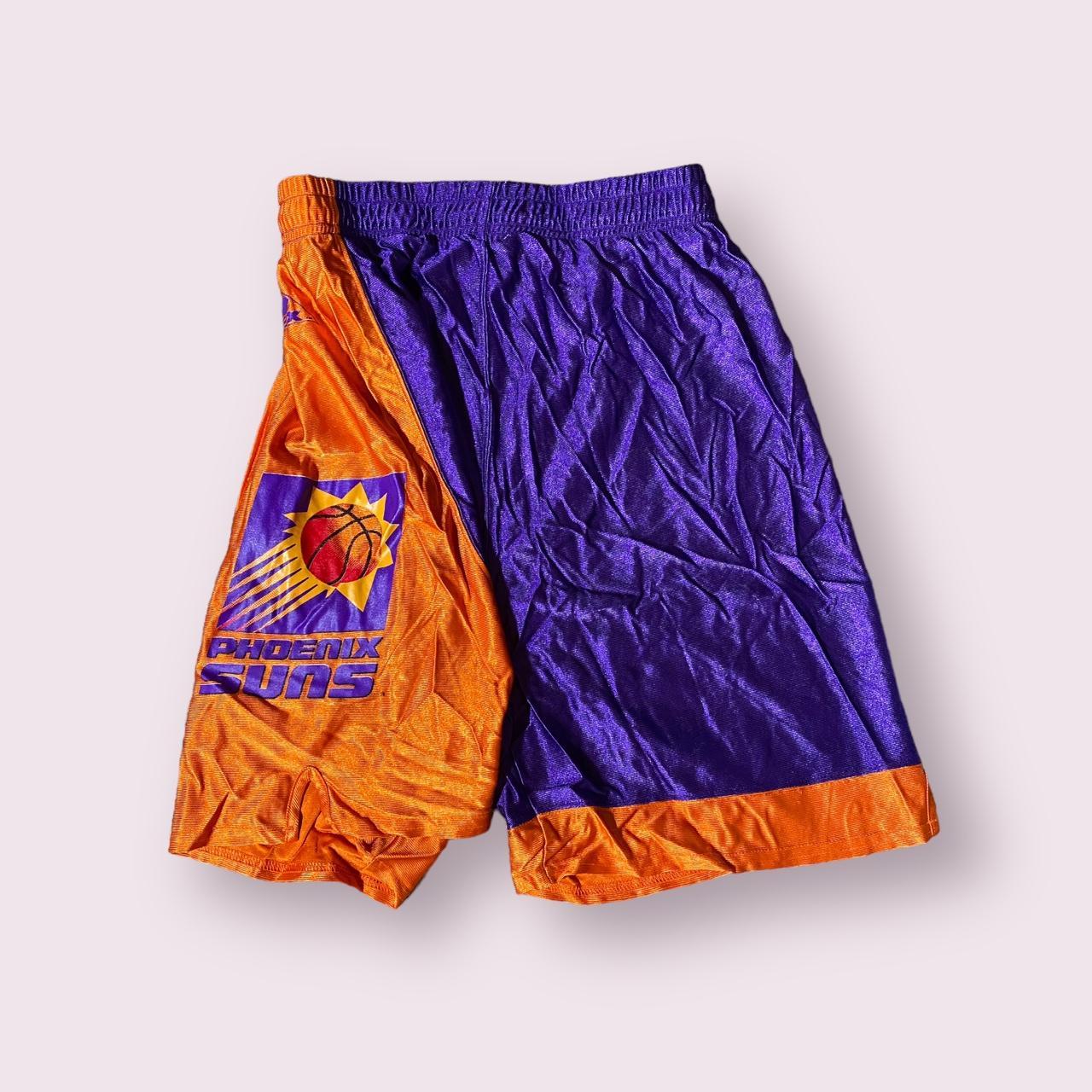 NBA Men's Purple and Orange Shorts | Depop