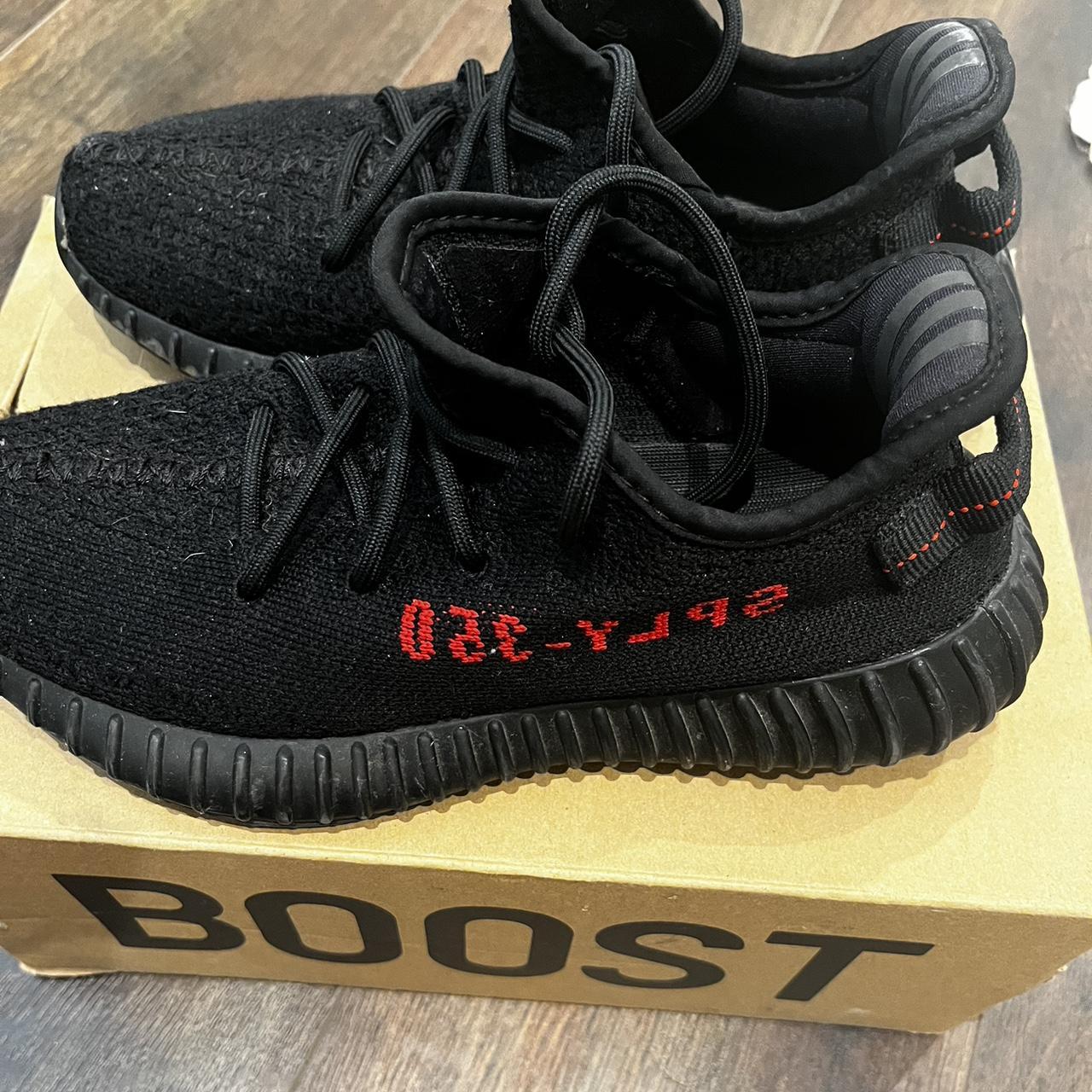 Yeezy boost 350 v2 bred Size 5 1/2 in men Feel... - Depop