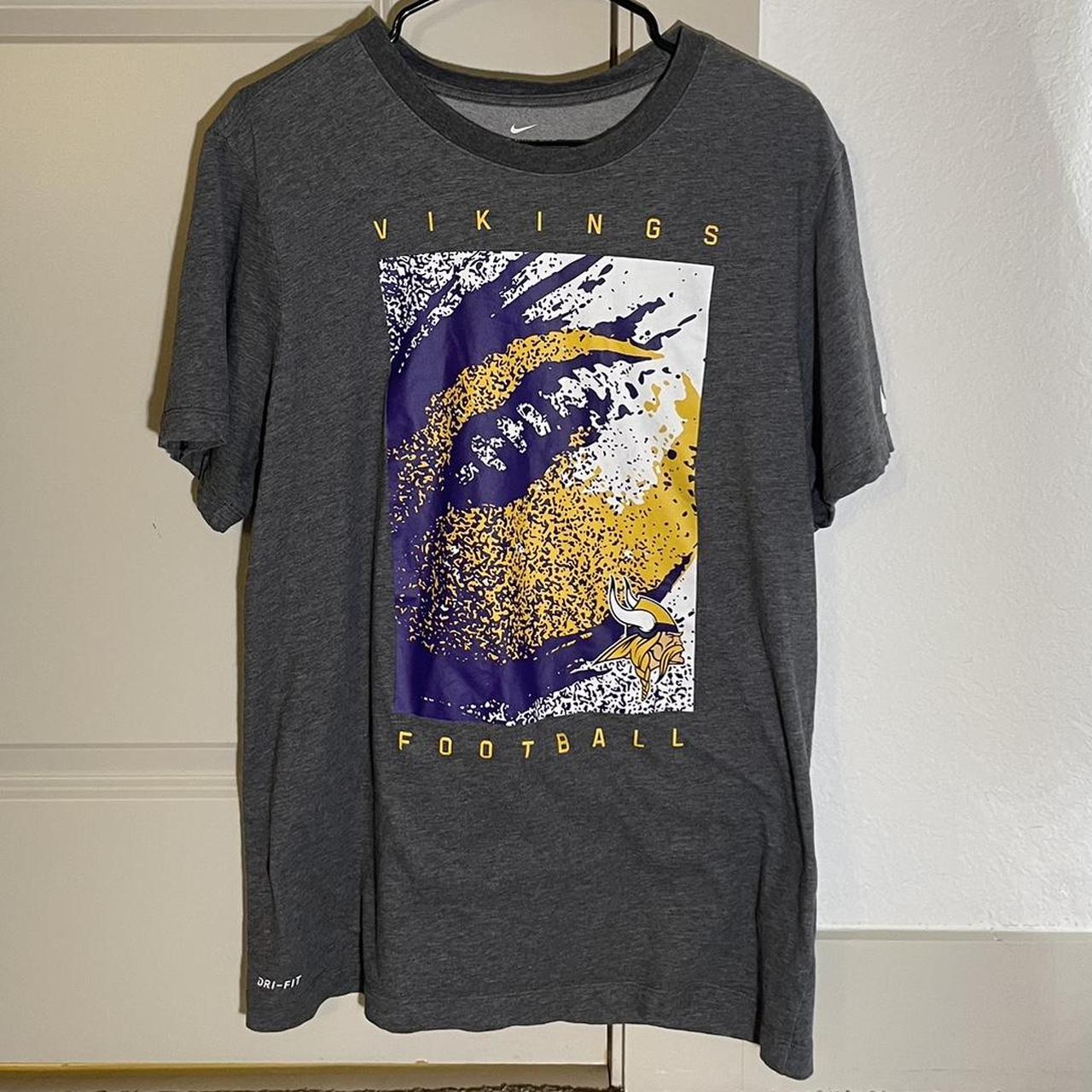 Nike Dri-Fit Minnesota Vikings T Shirt with Dope - Depop