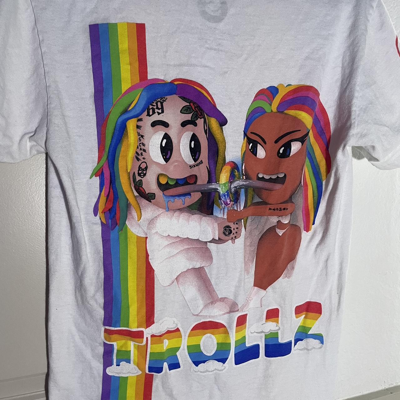 Fire 6ix9ine Trollz Graphic Tee Shirt with